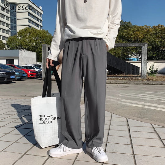 Baggy pleated trousers
