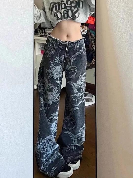 Baggy jeans dragon