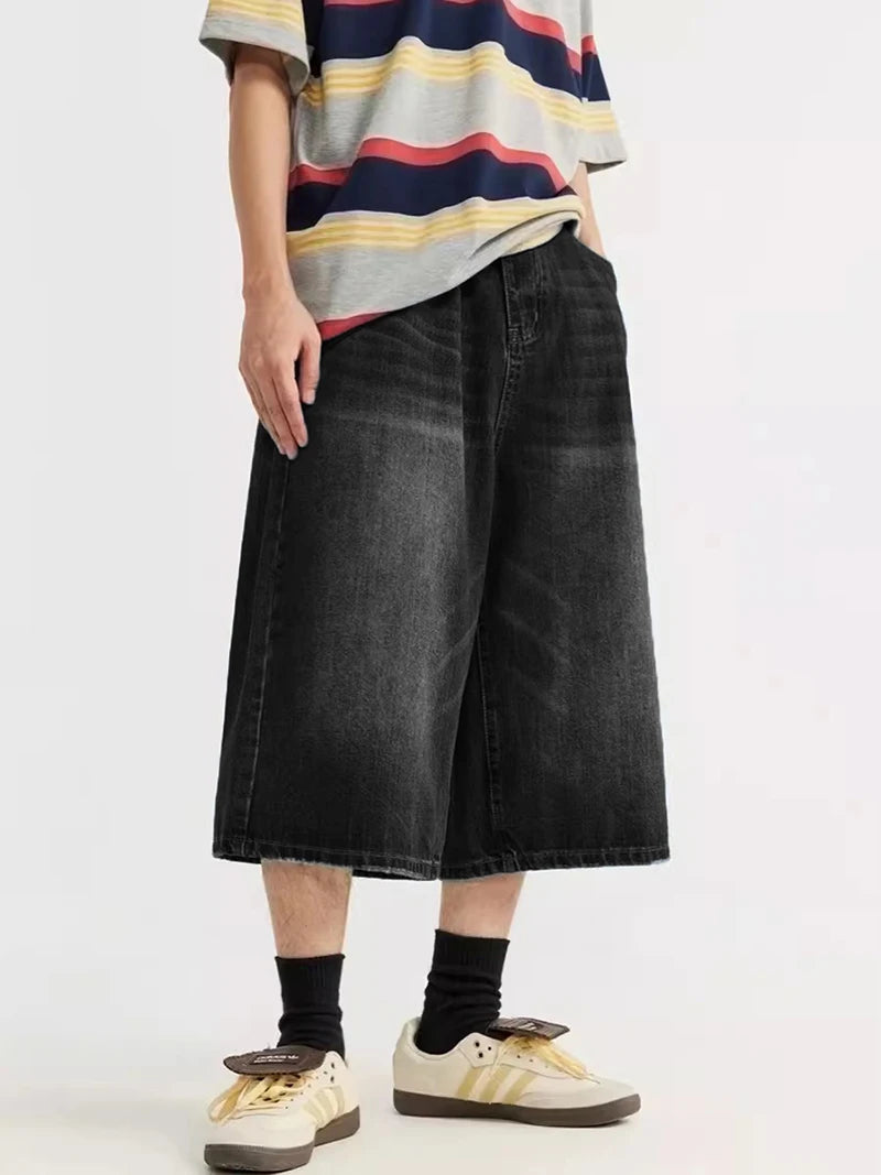 Black baggy shorts