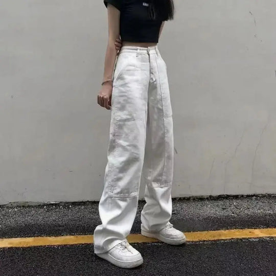 Baggy blanc Femme