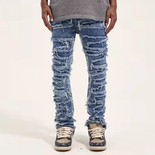 Jean falling on the pair