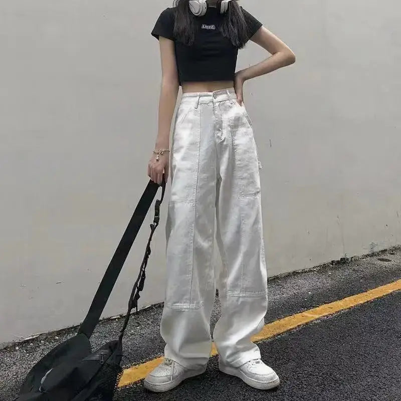 Baggy blanc Femme