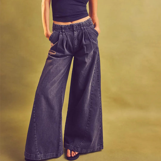 Baggy cropped jeans