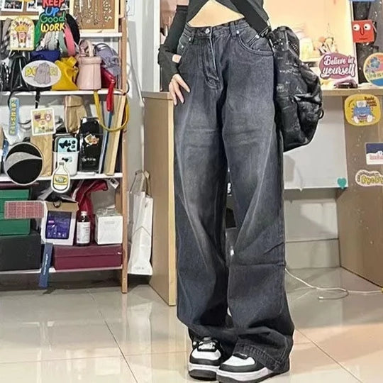 Jean Baggy noir femme