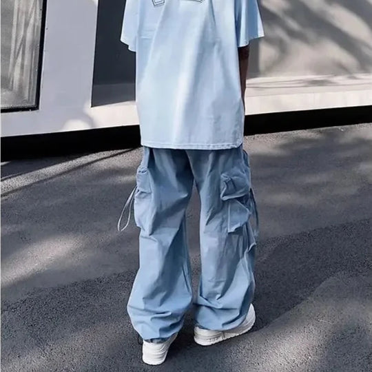Baggy cargo pants blue