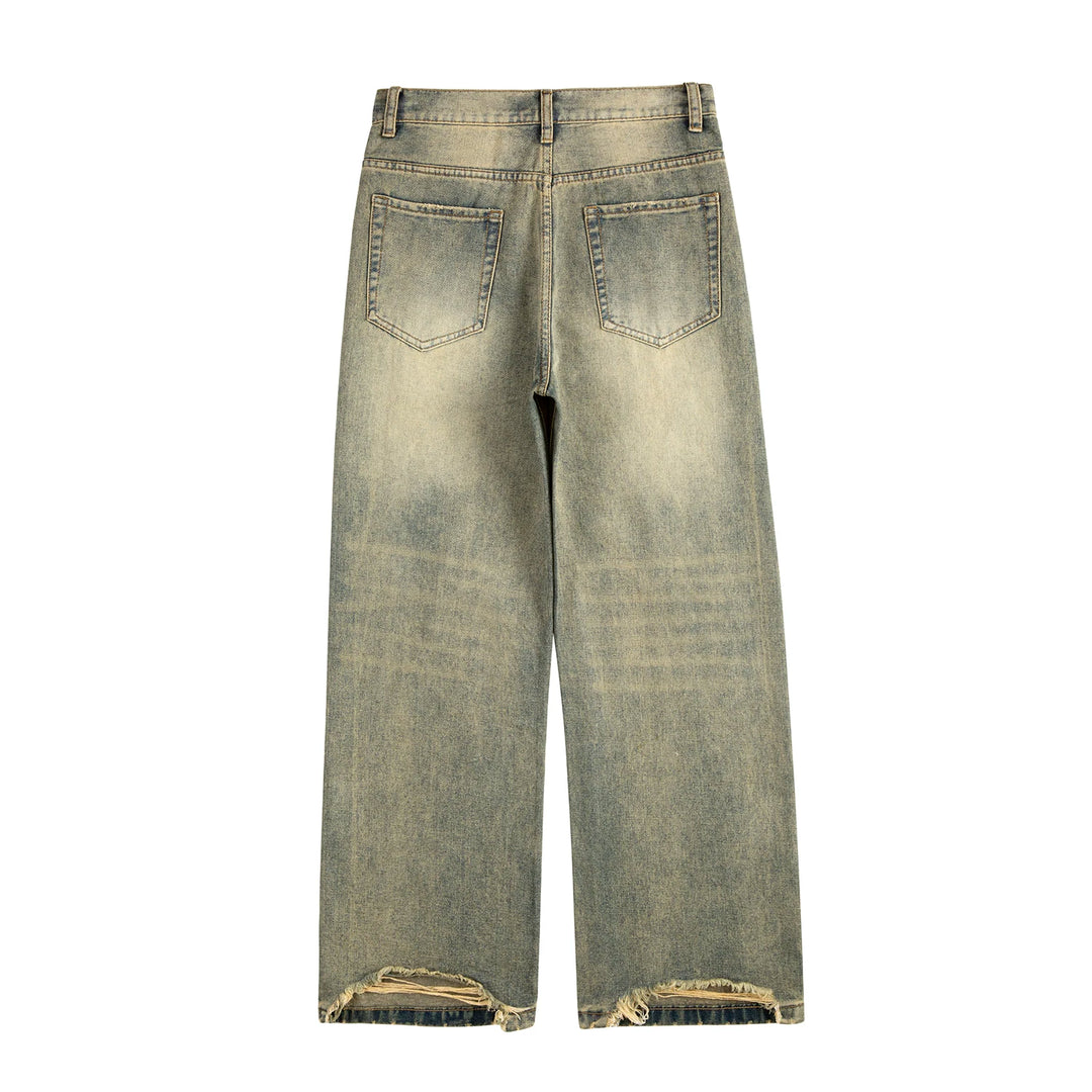 Jean large jaune