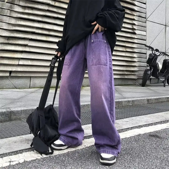 Baggy purple pants