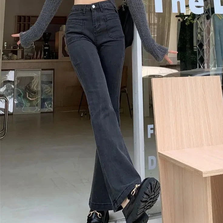 Black flare jean