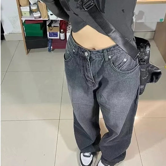 Jean Baggy noir femme