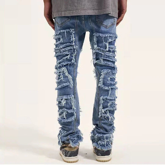 Jean falling on the pair