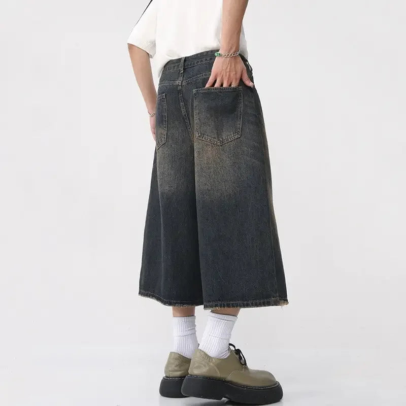 Short baggy jean Homme
