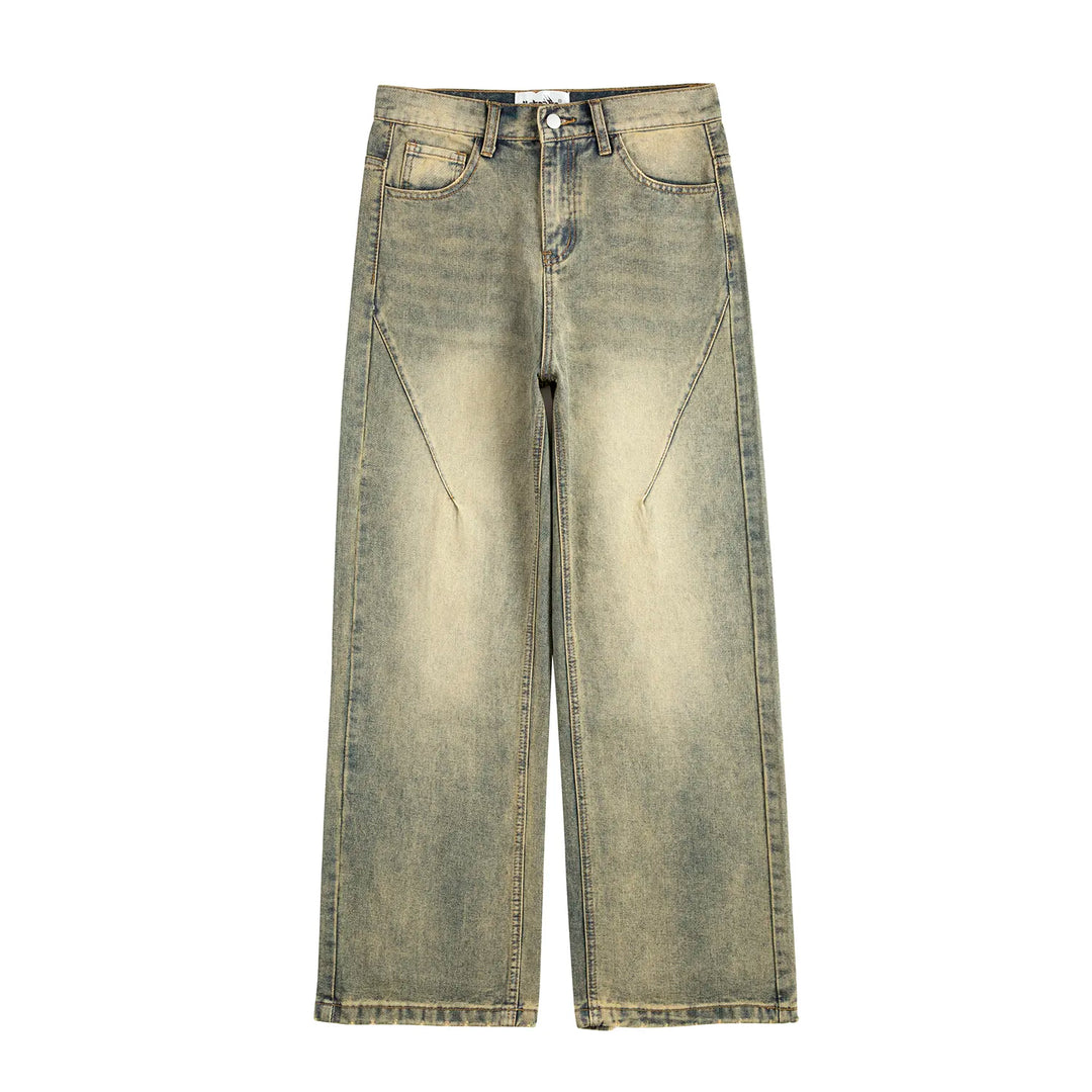 Jean large jaune