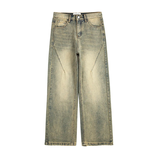 Jean large jaune