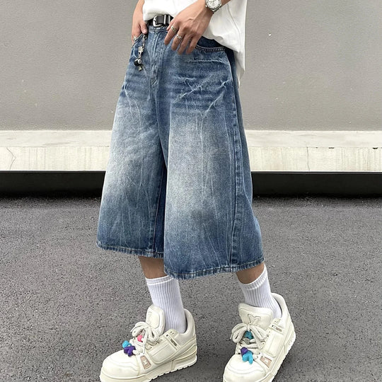 Blue baggy shorts