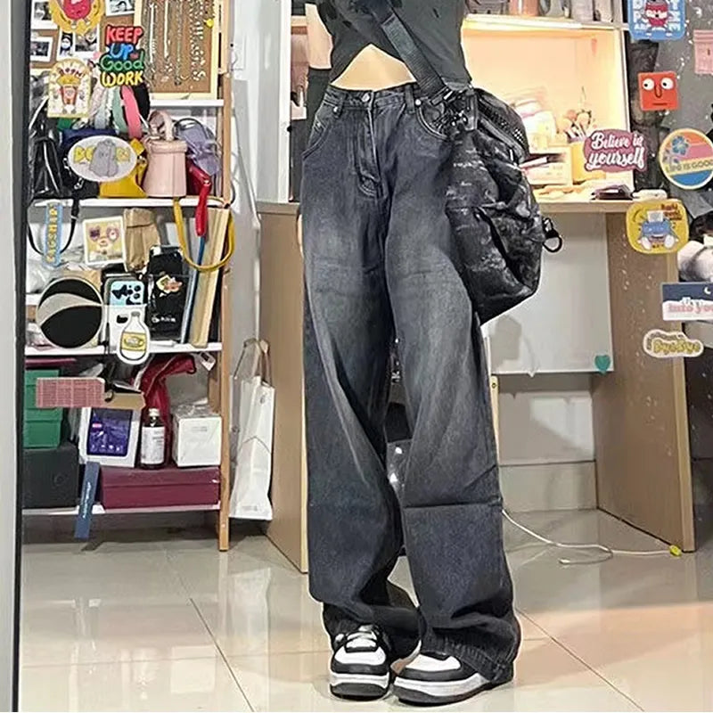 Jean Baggy noir femme
