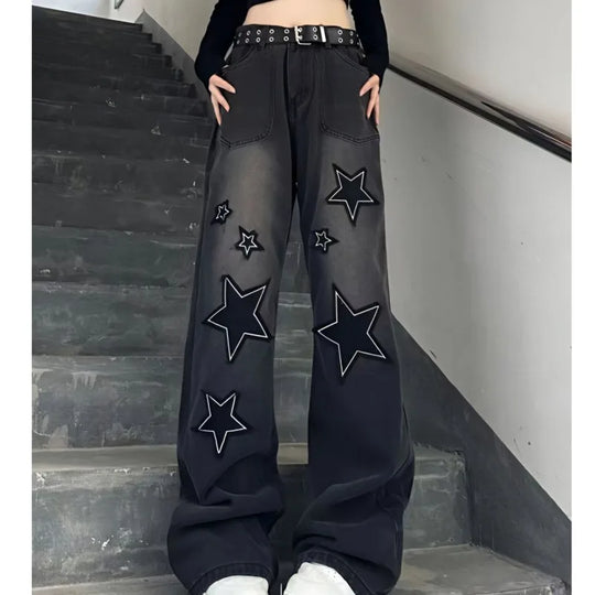 Baggy jeans with stars