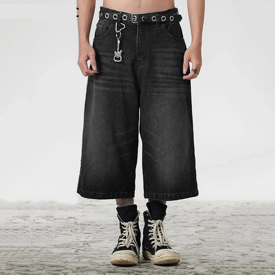 Black baggy shorts