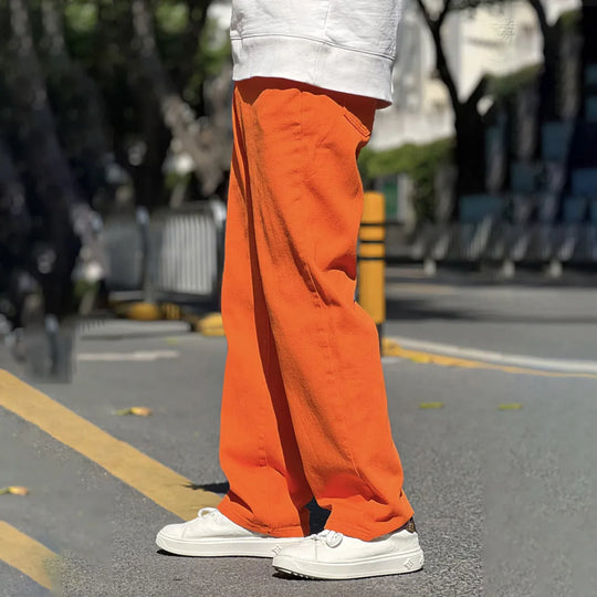 Jean large orange