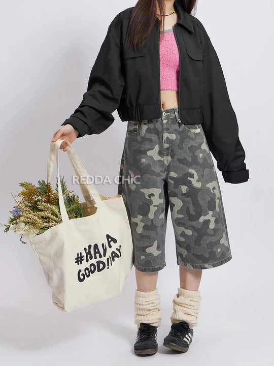 Camo jorts