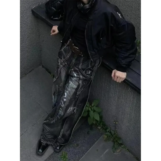 Baggy graffiti jeans