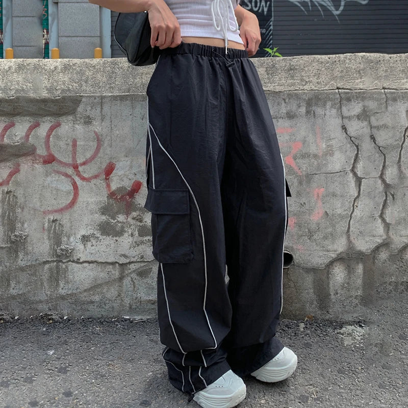 Black baggy joggers