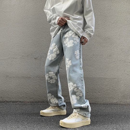 Jean baggy motif