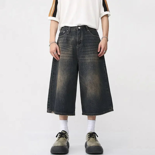 Short baggy jean Homme