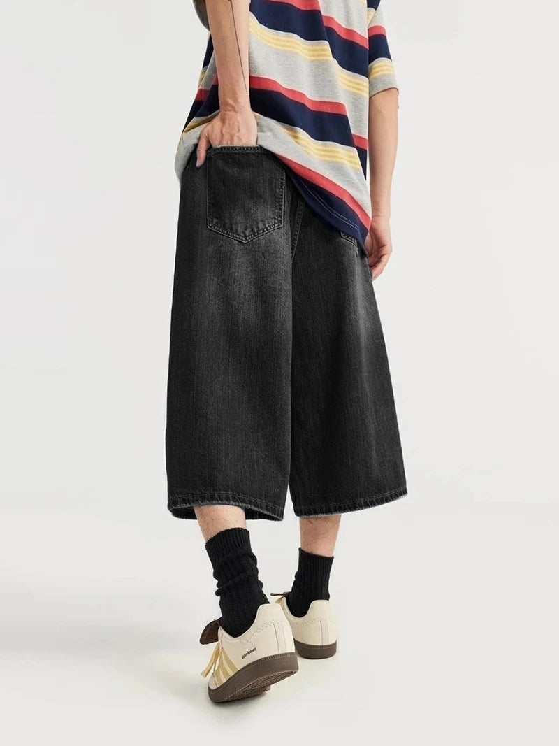 Black baggy shorts
