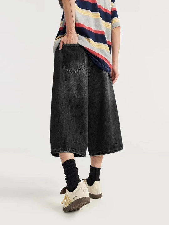 Black baggy shorts
