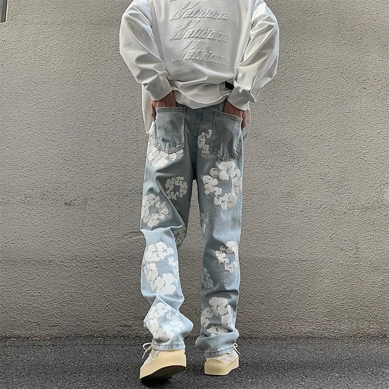 Jean baggy motif