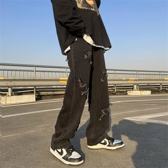 Baggy distressed jeans