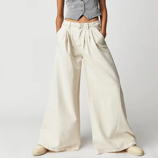 Baggy cropped jeans