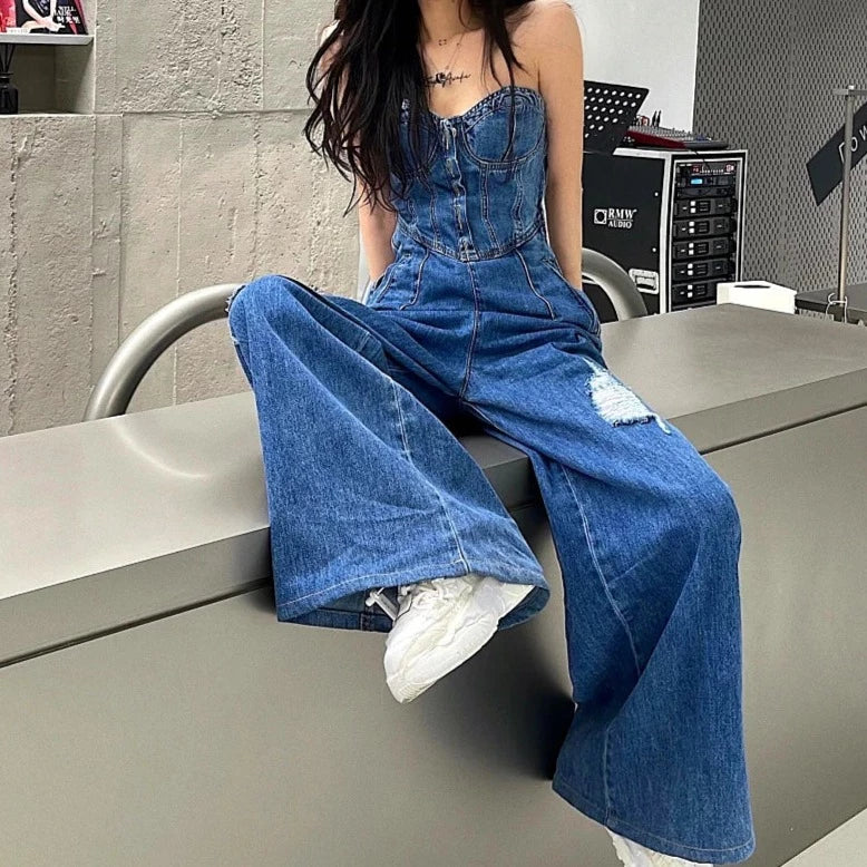 Combinaison baggy femme