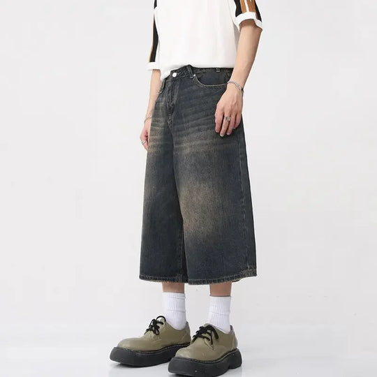 Short baggy jean Homme