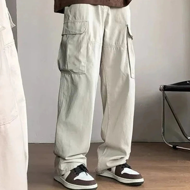 White wide cargo | Baggy Crew