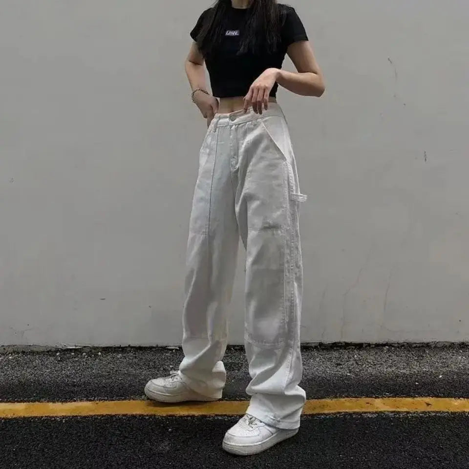 Baggy blanc Femme