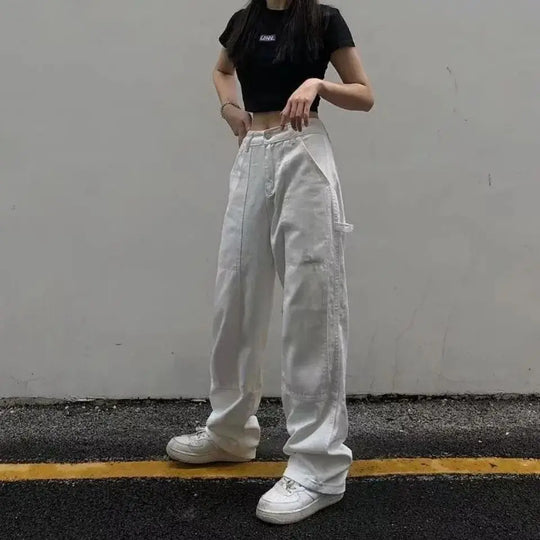 Baggy blanc Femme