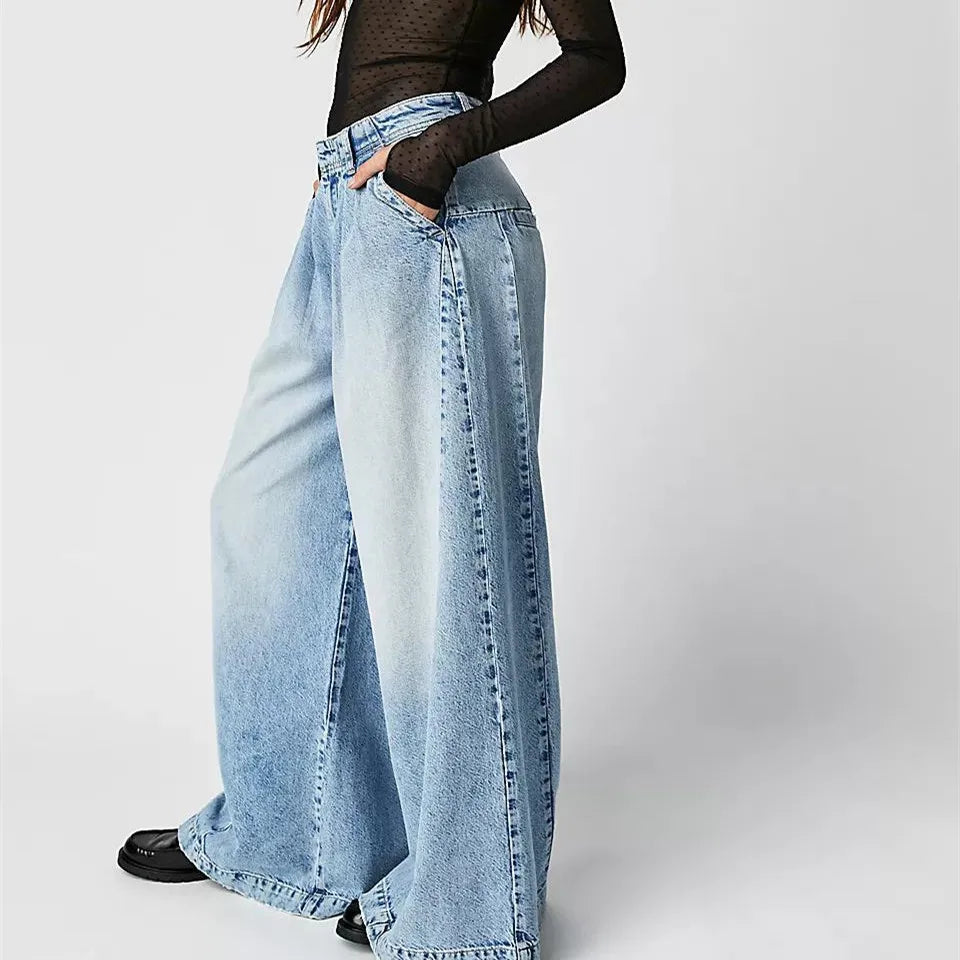 Baggy cropped jeans