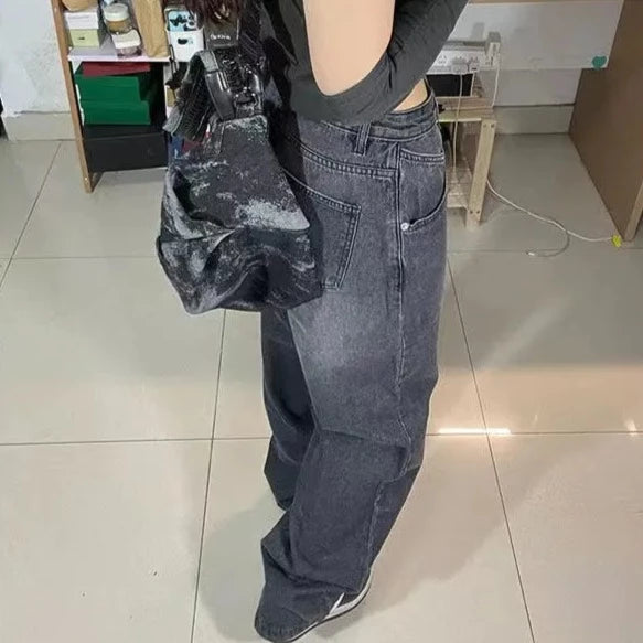 Jean Baggy noir femme