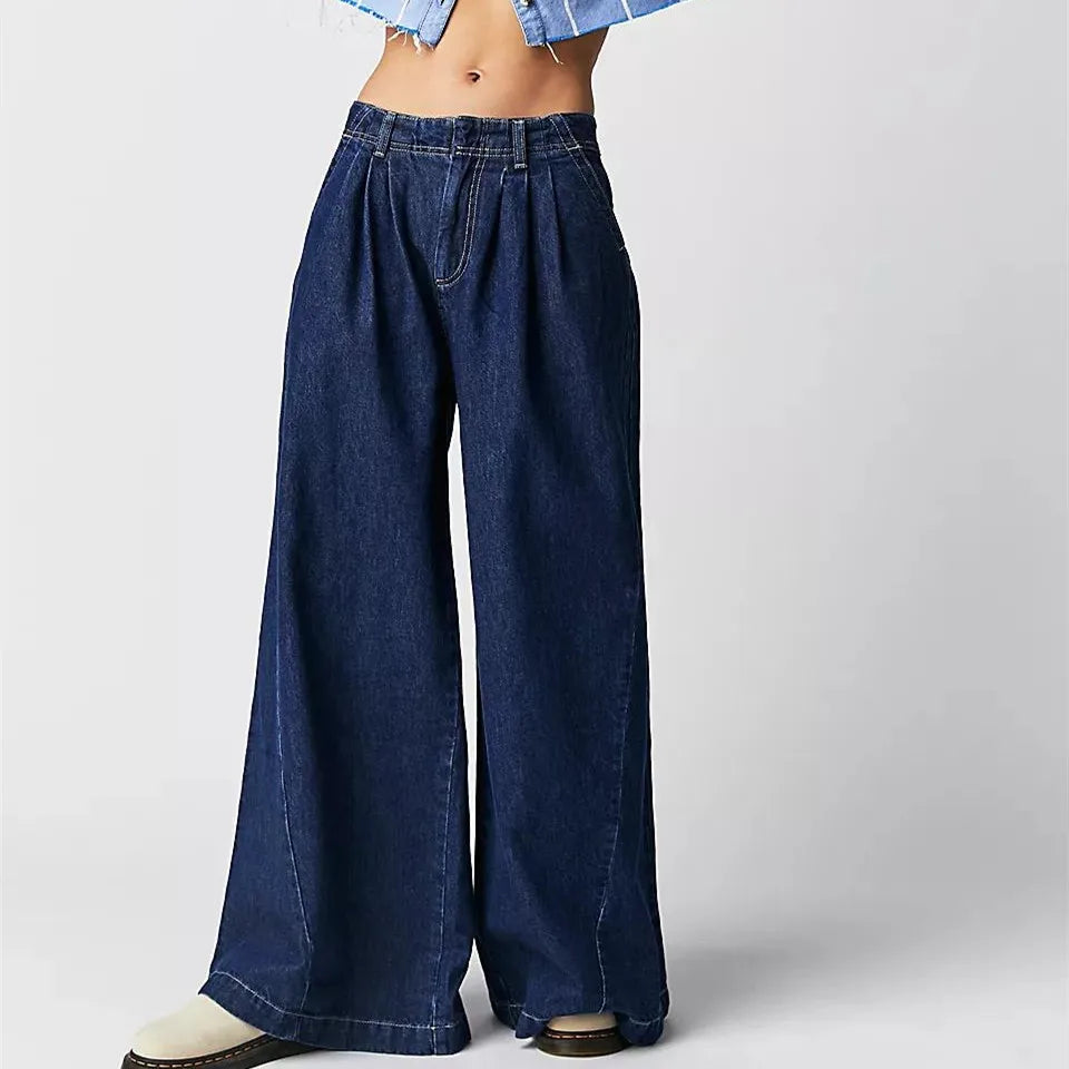 Baggy cropped jeans