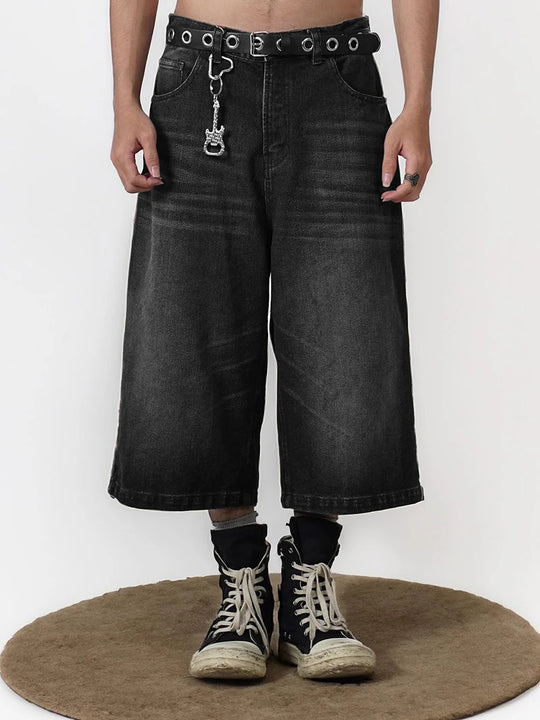 Black baggy shorts